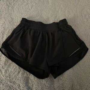 black lulu shorts